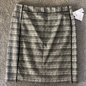 Black and White Pencil Skirt